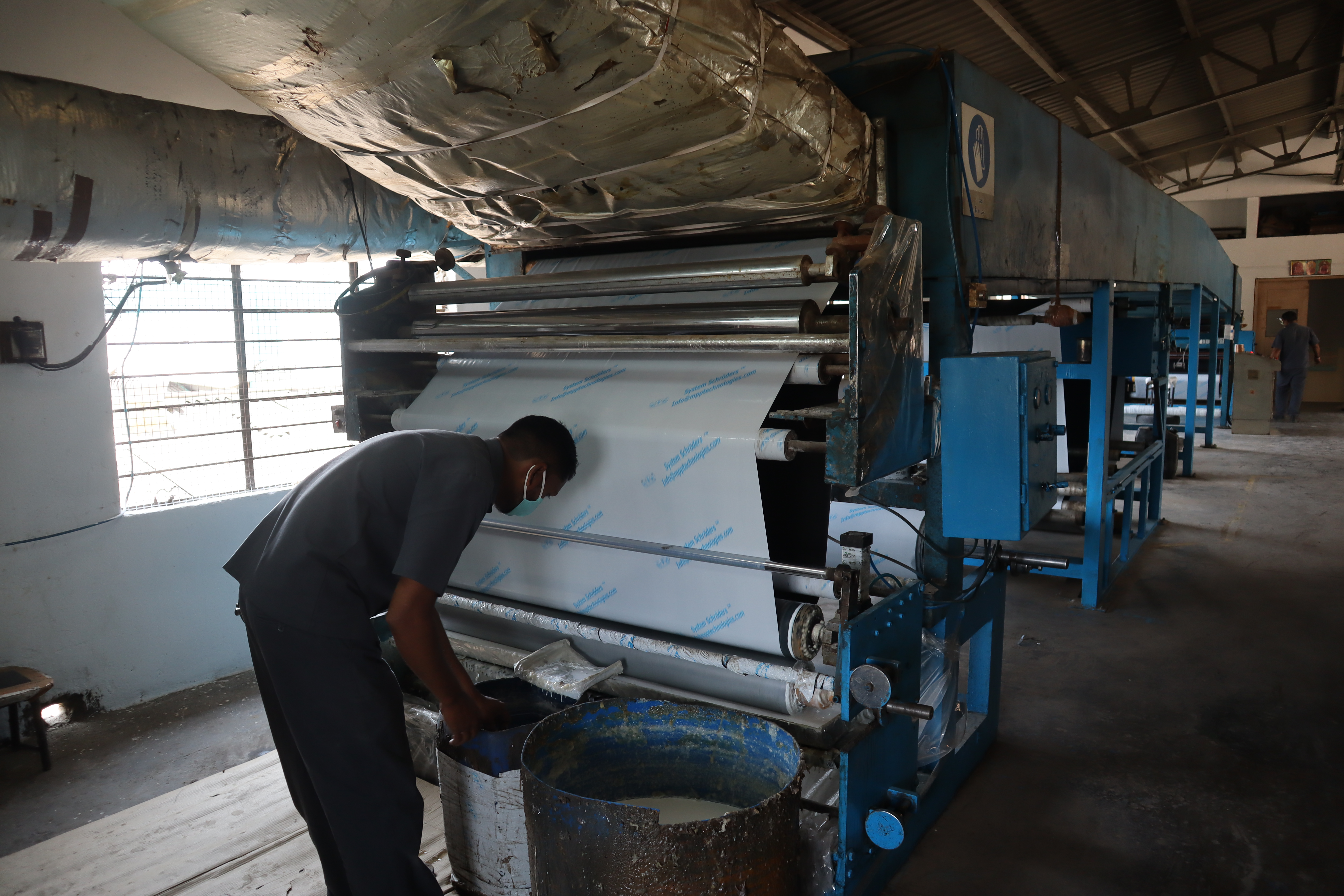 Adhesive Coating Line at work 3